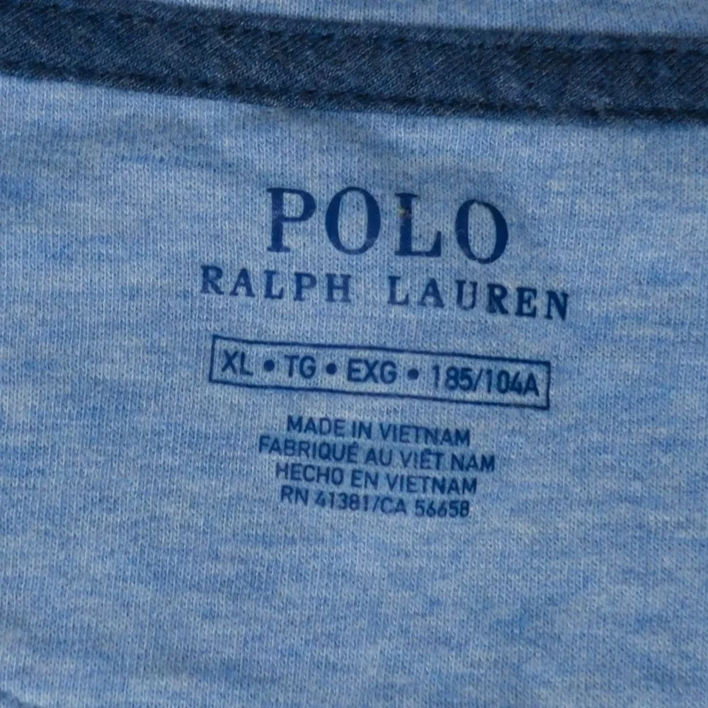 Polo Ralph Lauren Pullover Mens Large Blue Quarter Zip Long Sleeve Pony Preppy
